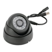 Black 1/3'' 1200Tvl Night Vision 3.6Mm Lens Hd Surveillance Camera With 24 Led Lights