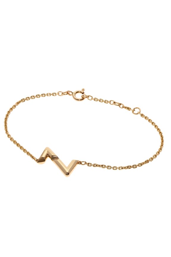 Pre-Owned Louis Vuitton Bracelet Chain LV Vault Upside Down 18K Pink Gold Women's LOUIS VUITTON