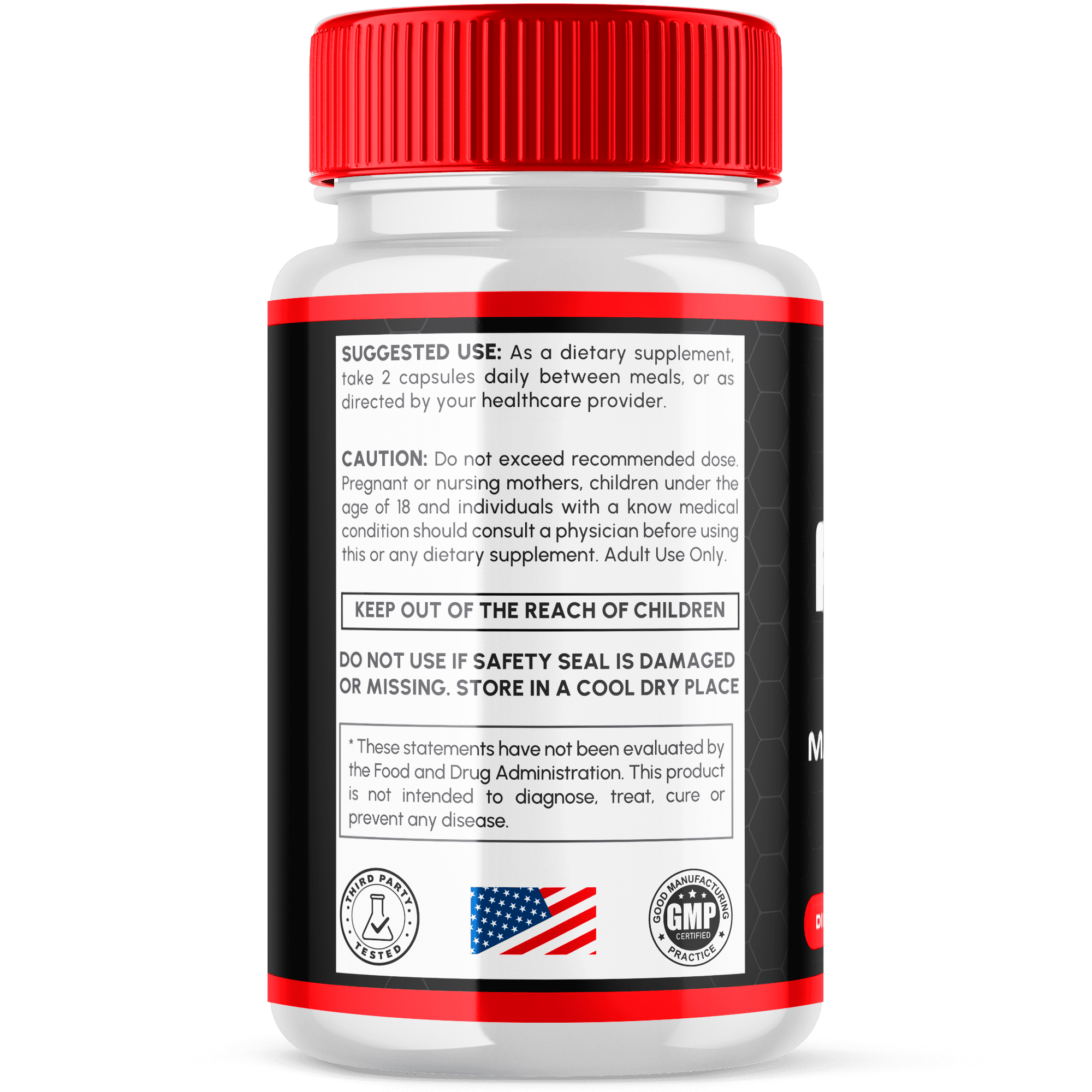 Iron Force Mens Support Formula Pills Advanced Supplement 90 Servings