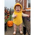 thumbnail image 6 of RUINIXCW Nebworn Baby Halloween Duck Costume Infant Baby Girl Boy Halloween Outfit Fall Winter Clothes Warm Plush Sleeveless Hood Romper Playsuit, 6 of 10