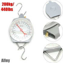 Portable 200Kg/440LBS Hang Up Spring Scale Dial Weight Accurate Hanging Scale
