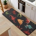 thumbnail image 5 of Vivid Dinosaurs Pattern Kitchen Rug Mat,Kitchen Runner Rugs Non Skid Washable,Decorative Kitchen Floor Mats for Kitchen,Sink,Laundry,17"x47.2", 5 of 7