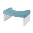 thumbnail image 2 of HLONKToilet Stool Squatting Poop Stool Bathroom Potty Step Stool Toilet Assistance Steps Stackable and Detachable - Blue Portable and Space-Saving Design for Home Use Gray, 2 of 8