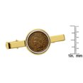 thumbnail image 2 of 1800's Indian Penny Goldtone Tie Clip, 2 of 3