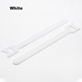 thumbnail image 1 of 30/20/10Pcs Releasable Cable Ties Colored Nylon Cable ties Strap Hook Loop Wrap Zip Bundle Ties Cable Wire Management White Length 15cm 30Pcss, 1 of 6