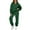 ArmyGreen, variant on SUNBS Women's Sweatsuits 2 Piece Outfits Long Sleeve Half Zip Pullover and Baggy Sweatpants with Pockets