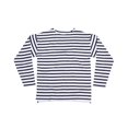 thumbnail image 1 of One By Mantis Mens/Womens Long Sleeve Breton Stripe T-Shirt, 1 of 2