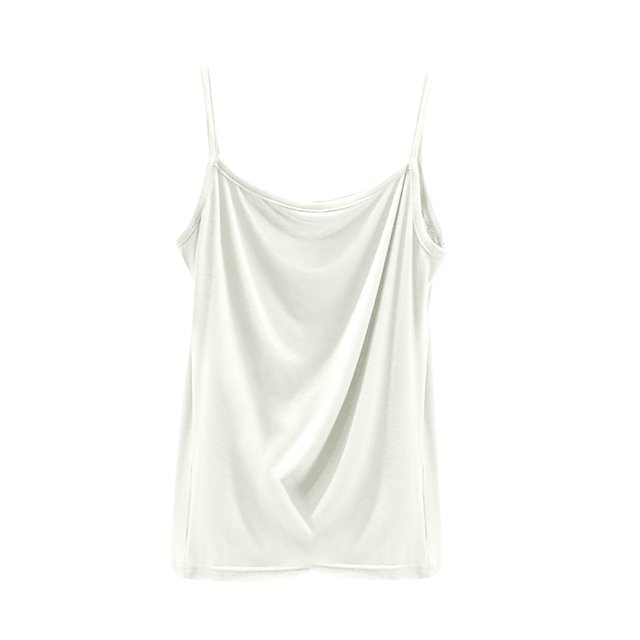 AherBiu Womens Tank Tops Loose Solid Color Basic Camisole Soft Comfy Summer Spaghetti Straps Pajams Homewear