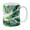 Banana Coconut Tropical Leaves, variant on WIRESTER 11oz 325ml Ceramic Tea Cup Coffee Mug With Handgrip For Gift, Birthday, Anniversary, Christmas - Baseball Stitches
