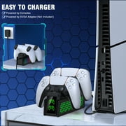 PS5 Controller Charger, ESYWEN PS5 Accessories,Charging Station for PS5 Controller with LED Indicator