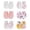 Z01-Pink, variant on Baby Mittens, Toddler Mittens No Scratch Cotton Elastic Wrist Gloves Soft Breathable Scratch Protection Mitts for 6 Pc