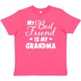 thumbnail image 3 of Inktastic My Best Friend is My Grandma with Hearts Youth T-Shirt, 3 of 5