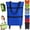 Dark Blue, variant on 2 in 1 Foldable Shopping Trolley Bag with Wheels, Large Capacity Rolling Grocery Cart, Lightweight Collapsible Shopping Cart for Travel Camping and Shopping