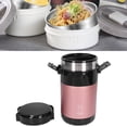 thumbnail image 3 of Insulated Lunch Containers 2.3L Capacity 3 Layers 304 Stainless Steel Vacuum Insulation Food Pot Picnic Travel, 3 of 7