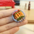 thumbnail image 6 of Ludlz Dollhouse miniature Food,Miniature Barbecue BBQ Food Plate Tiny Food Model Toy 1/12 Dollhouse Scene, 6 of 7