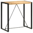 thumbnail image 2 of vidaXL 55.1" Portable Solid Mango Wood Patio Bar Table, Multicolor, 2 of 136
