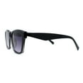 thumbnail image 3 of Womens Boyish Horn Rim Retro Fashion Sunglasses Black Smoke, 3 of 4