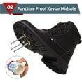 Steel Toe Boots for Men Work Boots Slip Resistant Safety Shoes