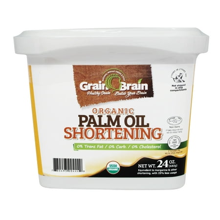 - Grain Brain Organic Palm oil shortening 24 oz