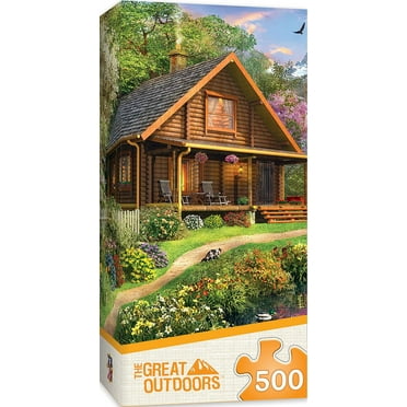 MasterPieces 500 Piece Jigsaw Puzzle - Mountain Retreat - 14"x19"