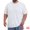 White, variant on DARING DIVA Men's Big Tall Mesh Breathable Crew Neck Short Sleeve T-Shirts XL White