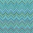 thumbnail image 1 of Ahgly Company Machine Washable Indoor Square Transitional Glacial Blue Ice Blue Area Rugs, 4' Square, 1 of 7