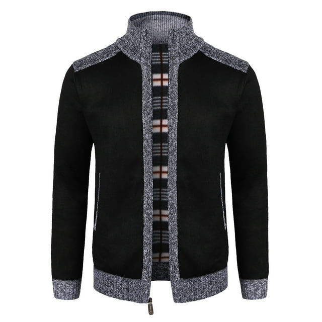 Qertyioot Hauts pour Hommes Mode Veste Décontractée Extérieure à Manches Longues Manteau Chaud