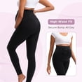 thumbnail image 3 of INNERSY Maternity Leggings Over the Belly High Waisted Pregnancy Yoga Pants for All Stages(M,Black), 3 of 9