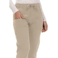 thumbnail image 4 of Saint Scrubs Women's Straight Leg Pants – 7 Pockets, Moisture-Wicking, Anti-Wrinkle, Tapered Fit Uniform Bottoms, Khaki X-Large, 4 of 4