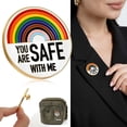 thumbnail image 3 of Pins «You Are Safes with Me» Broche arcoíris Pin esmaltado para solapa Pins esmaltados para enfermeras, médicos y estudiantes Pin broche para gorras, mochilas, insignias, joyería, regalo, 3 of 8