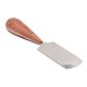 thumbnail image 1 of Cuchillo para cortar cuero, cuchillo con bordes de cuero de arco, cortador artesanal de cuero con mango de madera, 1 of 8