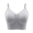 thumbnail image 2 of SDNall Workout Bras Yoga Bra Solid Seamless Yoga Suit Quick Drying Yoga and Beautiful Back Gathering Quick Drying Sports Bra Yogalicious Sport Bras for Women, 2 of 9
