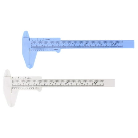 NICEXMAS 2pcs Plastic Calipers for High Precision Measurement Assorted Color Measuring Tool