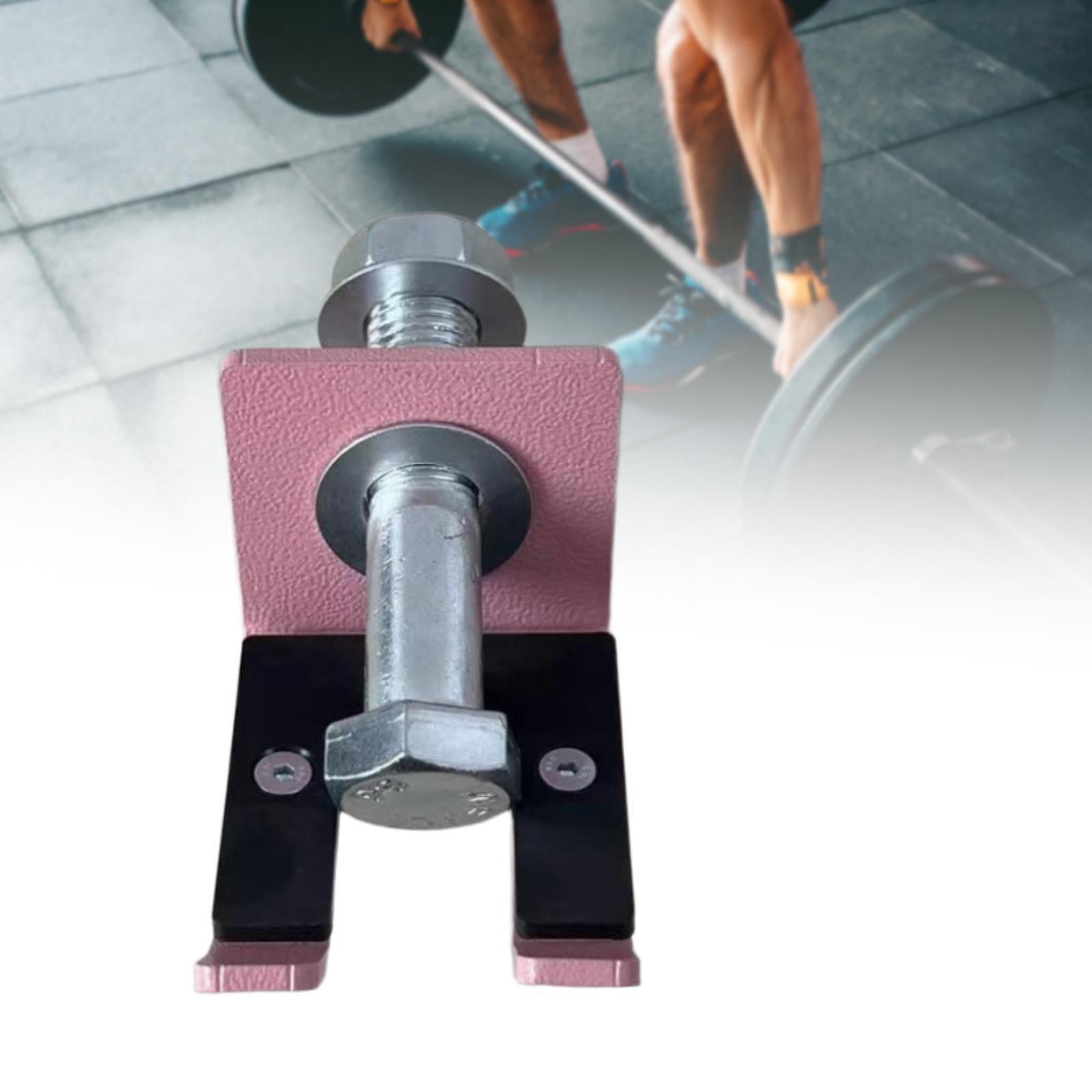 QccHieUs Barbell Holder Rack Attachment for Curl Bar Heavy Duty Home Gym Accessory Weight Pink