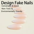 thumbnail image 4 of 24pcs Geometric Design Press On Nails - Medium - Length Fake Nails, Acrylic False Tips for Modern Manicure, 4 of 4