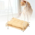 thumbnail image 6 of BIMZUC Cat Window Perch Sturdy Wooden Window Mounted Cat Hammock Pet Resting Seat Space Saving Bed for Indoor Cats, Breathable Fabric Resting Shelf, Easy Assembly, Supports Large Cats, 18.11 inches, 6 of 9
