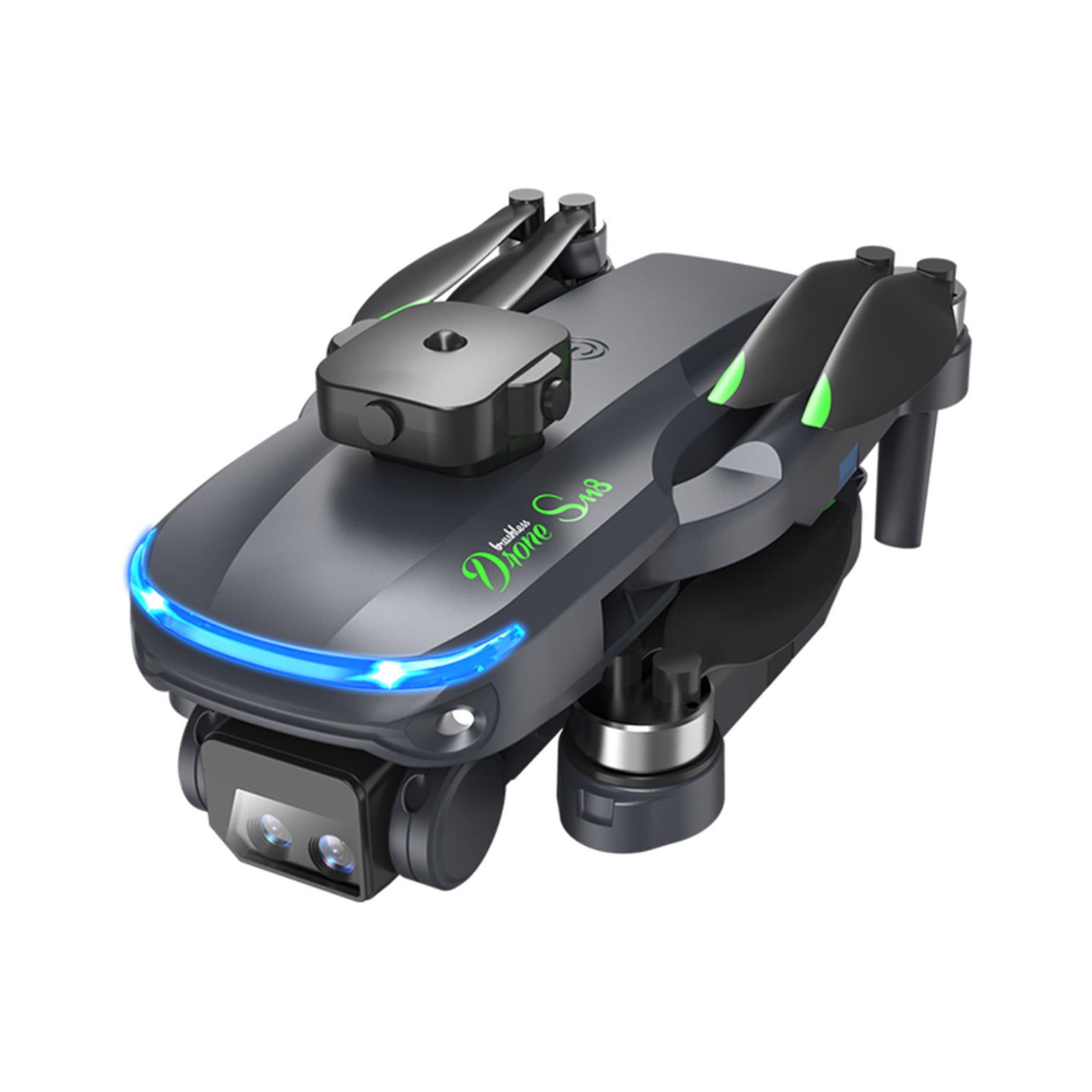 ESULOMP Dual-camera Folding UAV 4K HD Aerial Photography Drone,Brushless Motor,Mobile Phone Control,Multiple Flight Modes