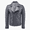 Navy Blue, variant on Mens Genuine Lambskin Navy Blue Classic Quilted Leather Jacket With Zipper & Pocket