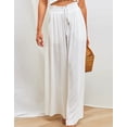 thumbnail image 3 of Cogild Women’s Pants Bohemian Floral Printed Wide Leg Pants with High Waisted Design Summer Beach Vacations Pants for Womens Trousers, 3 of 4