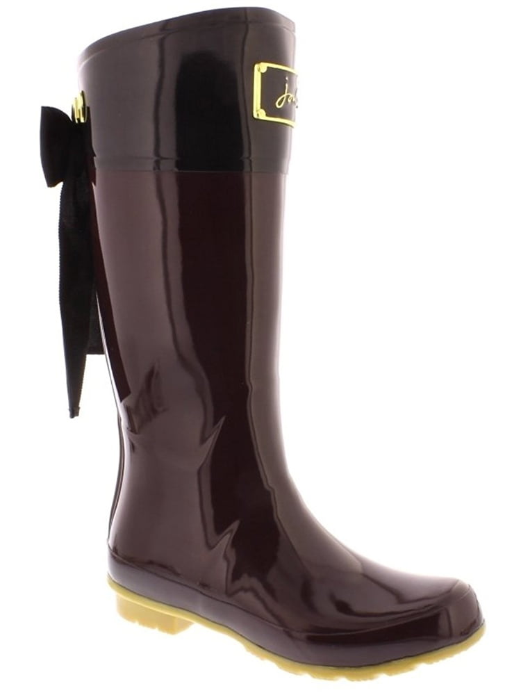 burgundy rain boots