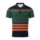 thumbnail image 5 of Blusa y camisa de manga corta con cuello vuelto para hombre, blusa deportiva informal con botones y estampado de rayas, blusa de manga corta con cuello vuelto para hombre, blusa de poliéster para homb, 5 of 5