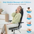 thumbnail image 3 of Back Massager with Heat, App Control Vibration Massage Seat Cushion, 10 Motors & 3 Heat Levels Chair Massager Pad, Gifts for Mom,Dad Home Office Use,Black, 3 of 8
