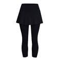 thumbnail image 4 of TrendOFT Skirted Legging for Women Yoga Legging with Skirts Active Skort Athletic Ruffle Lifting Women Tennis Leggings Clothes with Pockets Navy S, 4 of 6