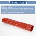 thumbnail image 4 of Ofertas únicas 1 Pcs 83mm 3.27" ID 500mm 19.69" Longitud 0° Manguera de silicona roscada roja para coche manguera de refrigerante universal, 4 of 7