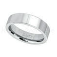 thumbnail image 2 of 6mm Pipe Cut Tungsten Ring - Comfort Fit Tungsten Carbide Wedding Ring - Polished Finish Tungsten Ring - Bride and Groom's Ring - TN020s11.5, 2 of 3