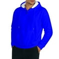 thumbnail image 2 of Basic Hoodies for Men 2025 Fall Winter Long Sleeve Button Hooded Sweatshirt with Pockets Pullover Hoody Mens Hoodies, 2 of 6