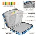 thumbnail image 4 of Haosy Accordion File Organizer Zipper Binder 500 Sheet 6-Tab Expanding File Folder Multi-Pocket 1.2 Inch 3 Ring Fantastic Shells on Sea, 4 of 7