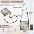 thumbnail image 7 of Kuiaobaty Cherry Blossom Print Crossbody Bag for Women, Hummingbird Print Vegan Leather Messenger Handbag Crossbody, Multi Pockets Hobo Purse with Adjustable Strap for Travel, 7 of 7