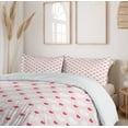 thumbnail image 6 of Ambesonne Romance Duvet Cover Sets, Hearts Love Antique, 2-King, Red Rose White, 6 of 7
