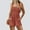 008 Brown, variant on Womens Casual Rompers Sleeveless Square Neck Strap Wide Leg Shorts Jumpsuits Overalls With Pockets